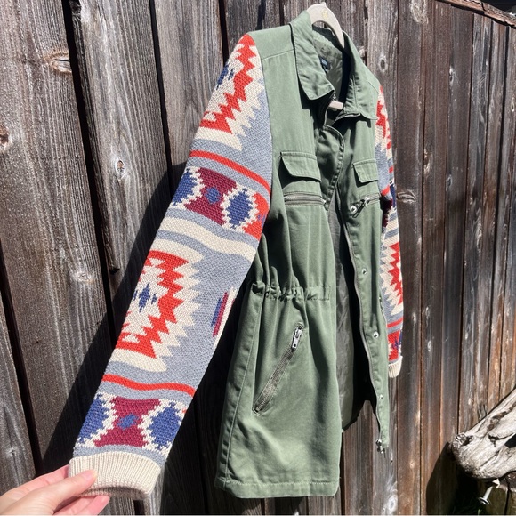 Quinn southwestern olive green jacket size small - Picture 8 of 17
